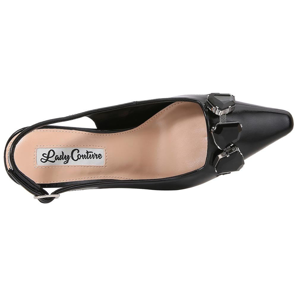 Lady Couture 3” Heel Glamour Pump in Black