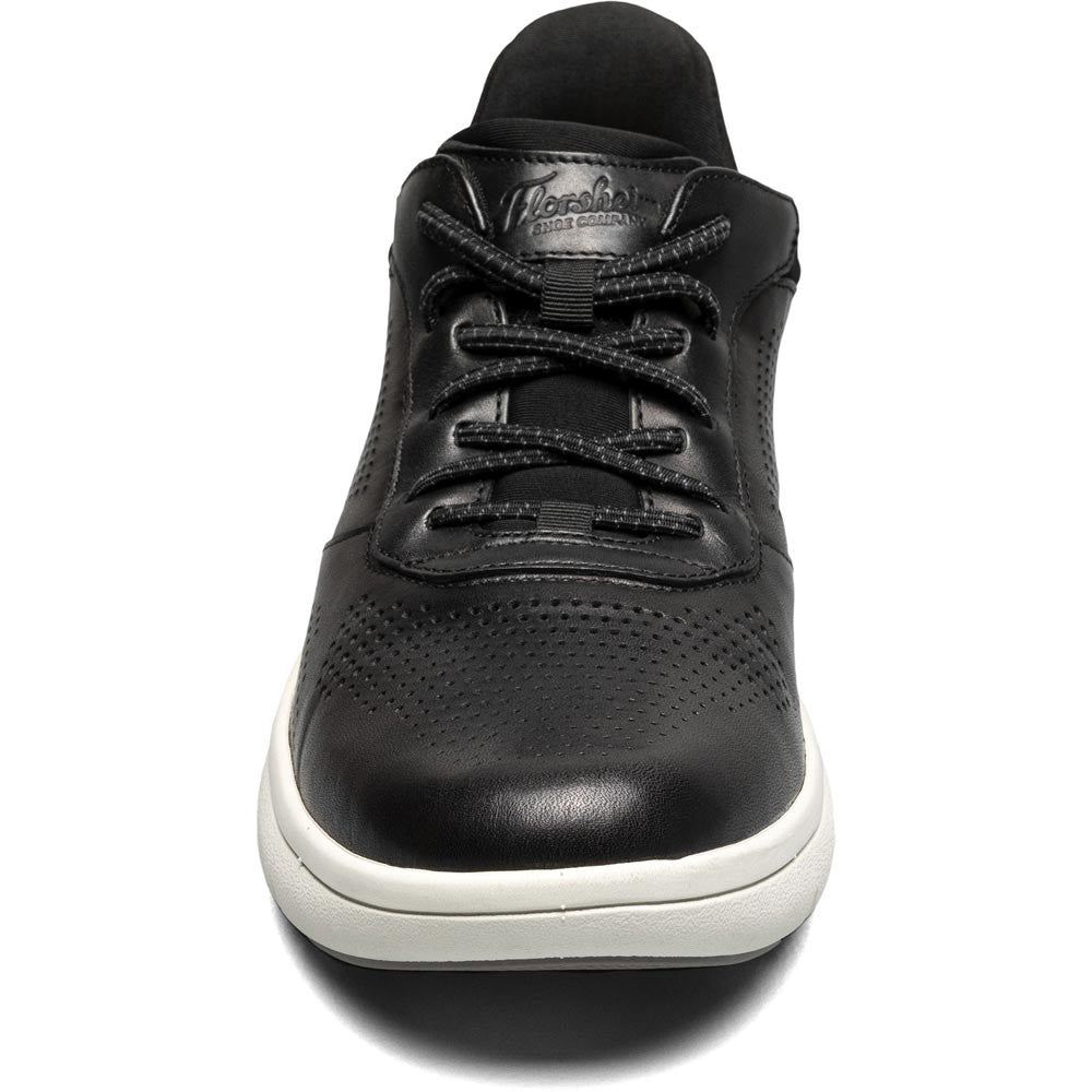 Florsheim Fleet Black Perf Toe Elastic Lace Men's Sneaker
