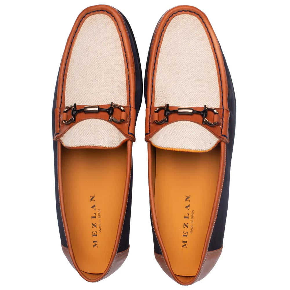 Mezlan Men’s Keanll Blue Multi Mocassin Slip-On Loafer