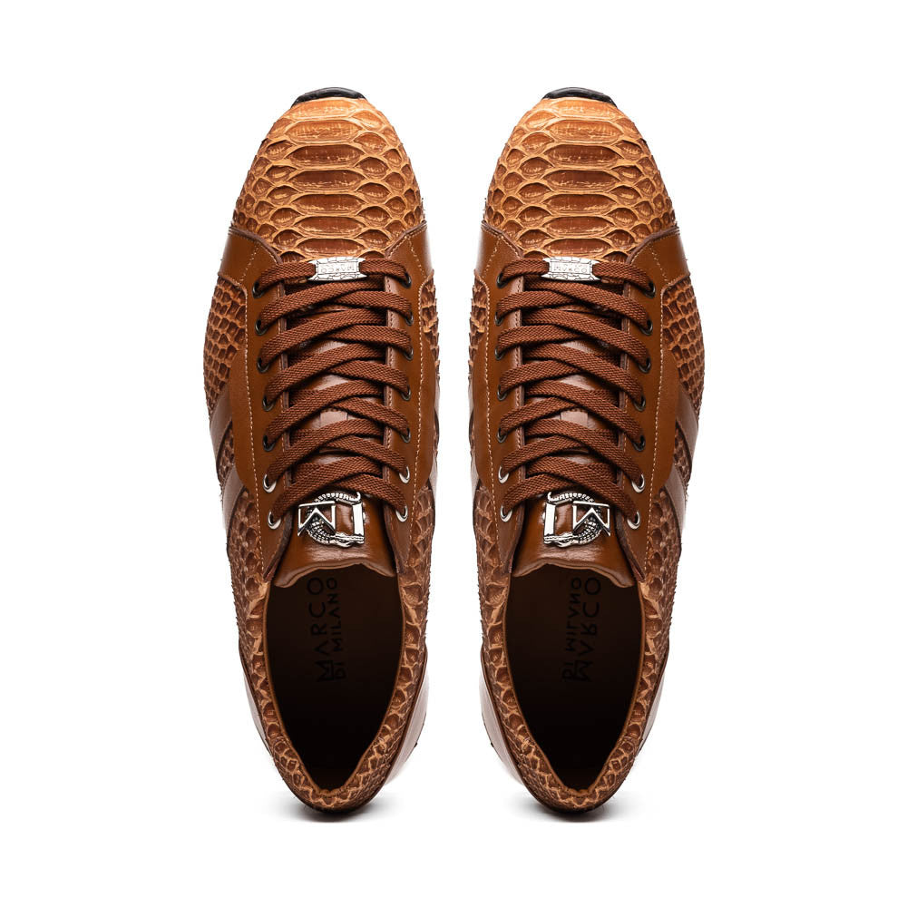 Marco Di Milano VERONA Honey Python & Calfskin Sneakers