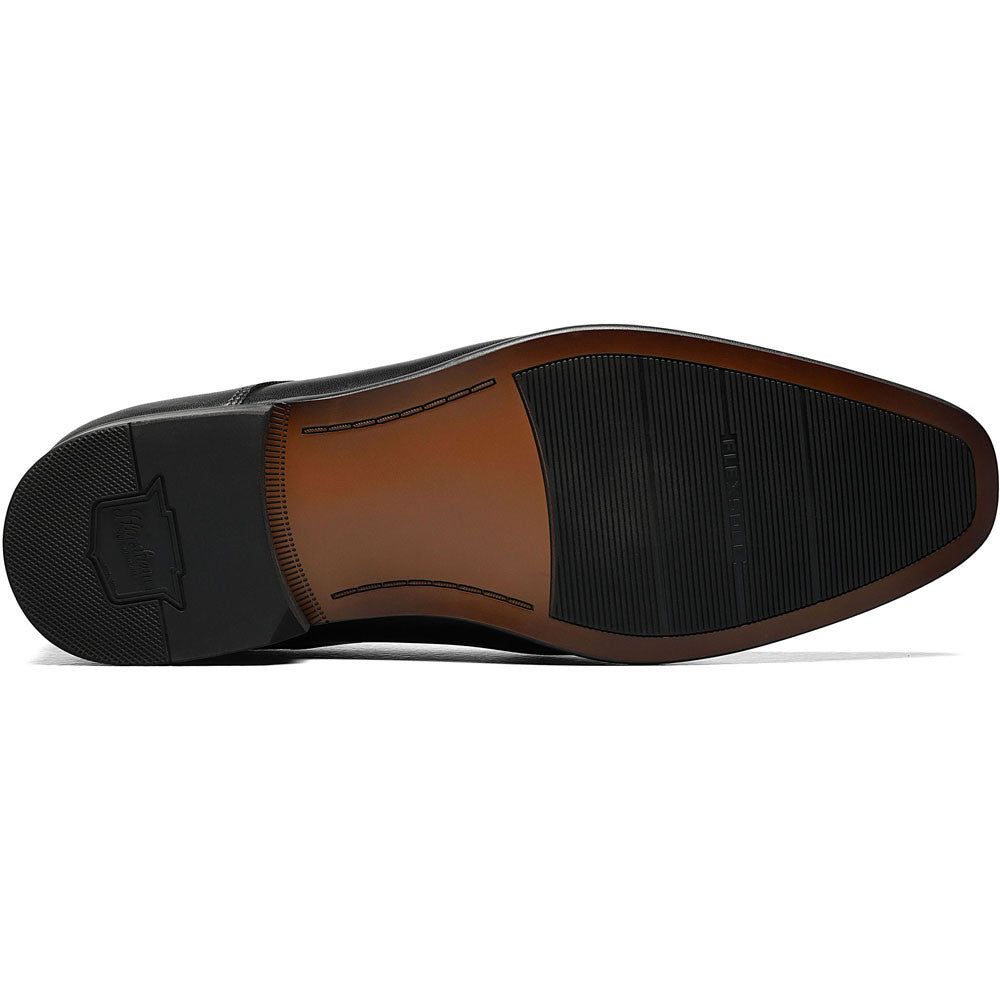 Florsheim Postino Black Smooth Leather Plain Toe Derby Shoes (USA Men Shoes)