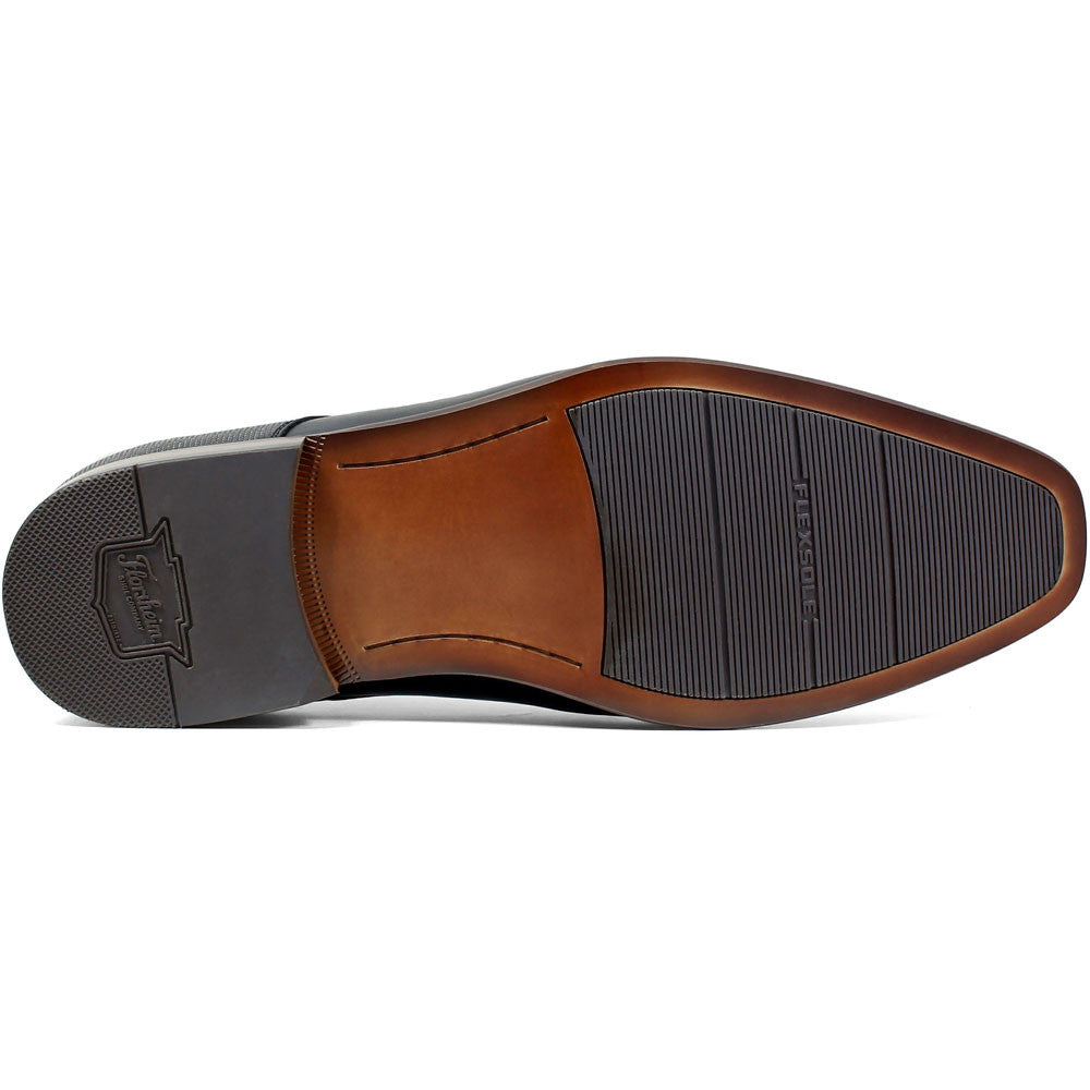 Florsheim Postino Black Smooth Leather Bike Toe Derby Dress Shoes (USA Men Size)