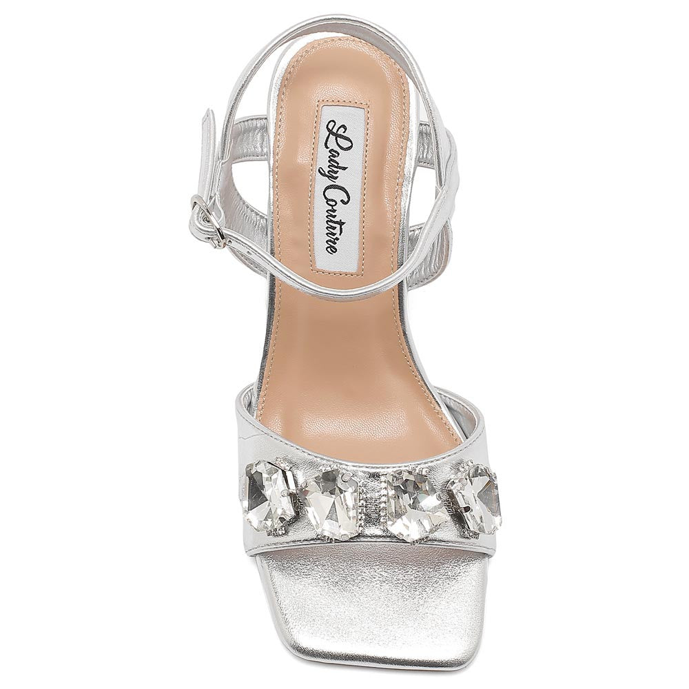 Lady Couture Delight 2.5" Sandal in Silver