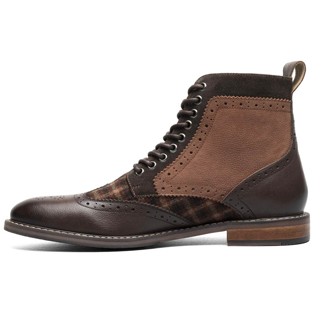 Finnegan Wingtip Lace Up Casual | Stacy Adams Casual Shoes in Brown Multi for Men