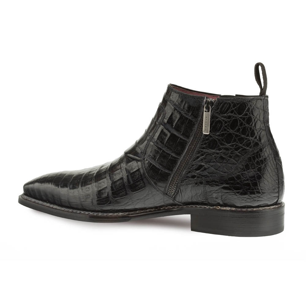 Mezlan Men's Blackmore Genuine Crocodile Dress Boot in Black