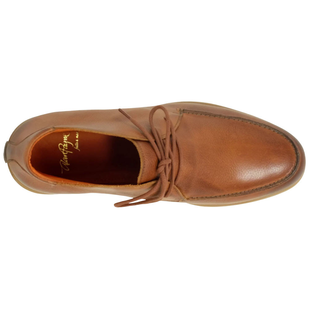 Alan Payne Bravo II Pebble Grain Leather Moc-Toe Chukka Boot - Mahogany