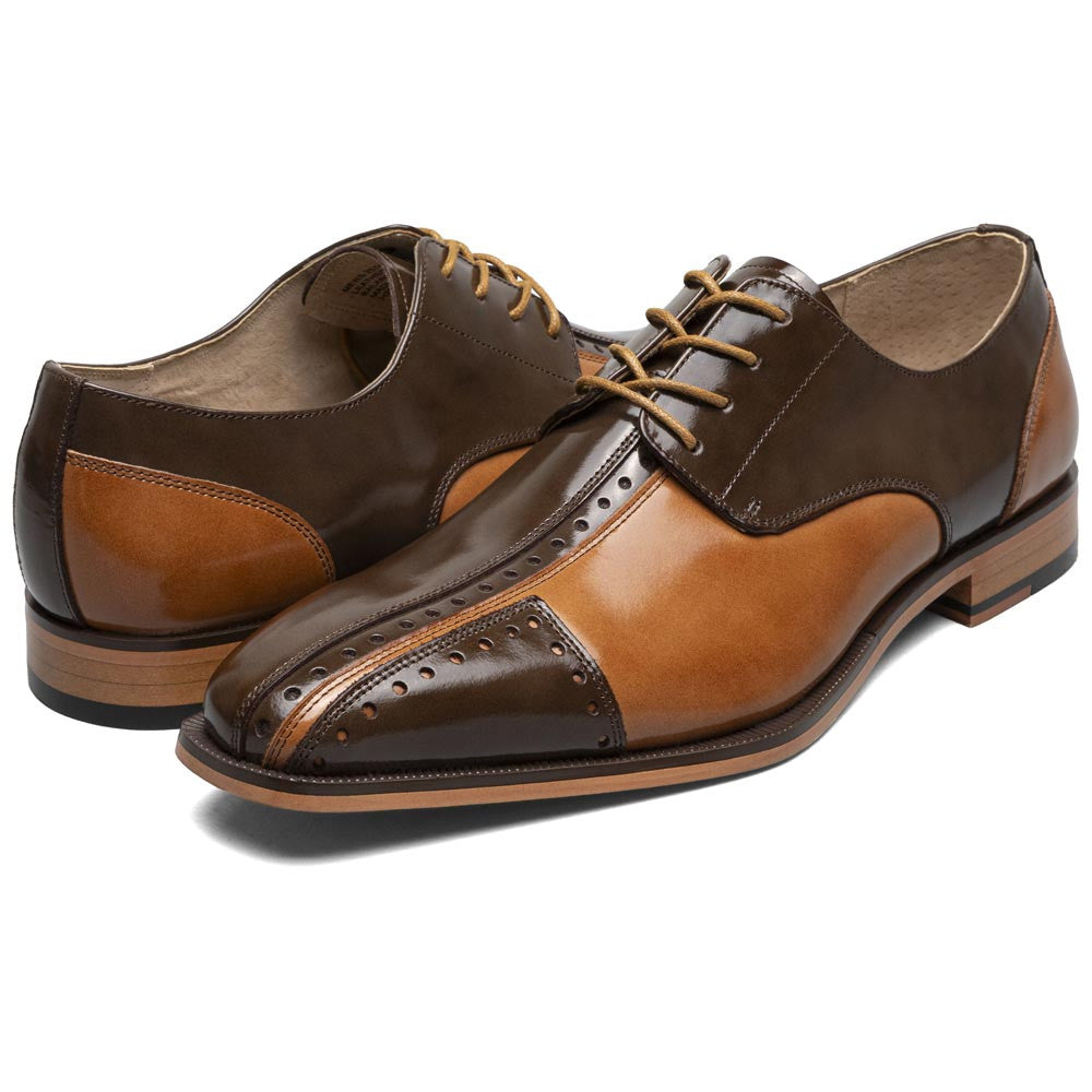 Palmento Modified Cap Toe Oxford | Stacy Adams Dress Shoes in Brown Multi for Men