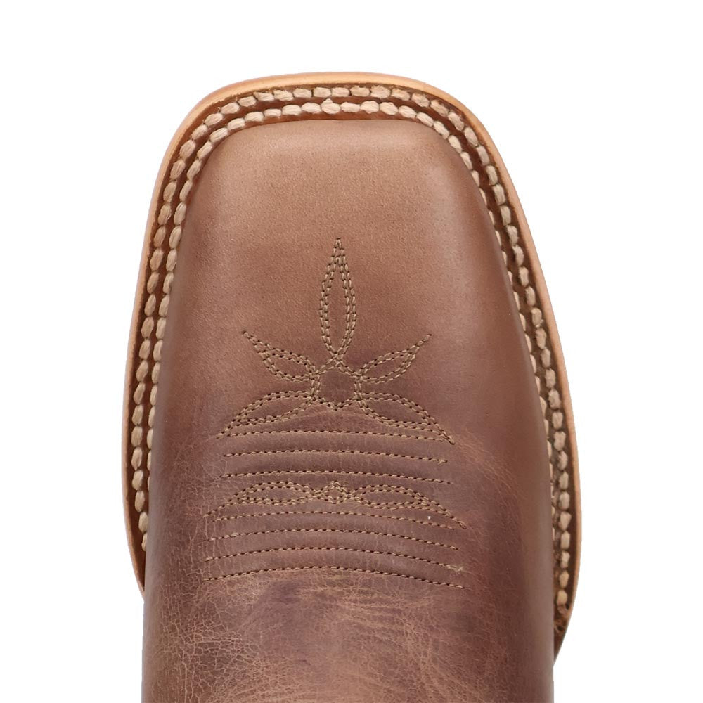 Dan Post Lacey Tan Leather Broad Square Toe Western Cowgirl Boot (US Women Size)
