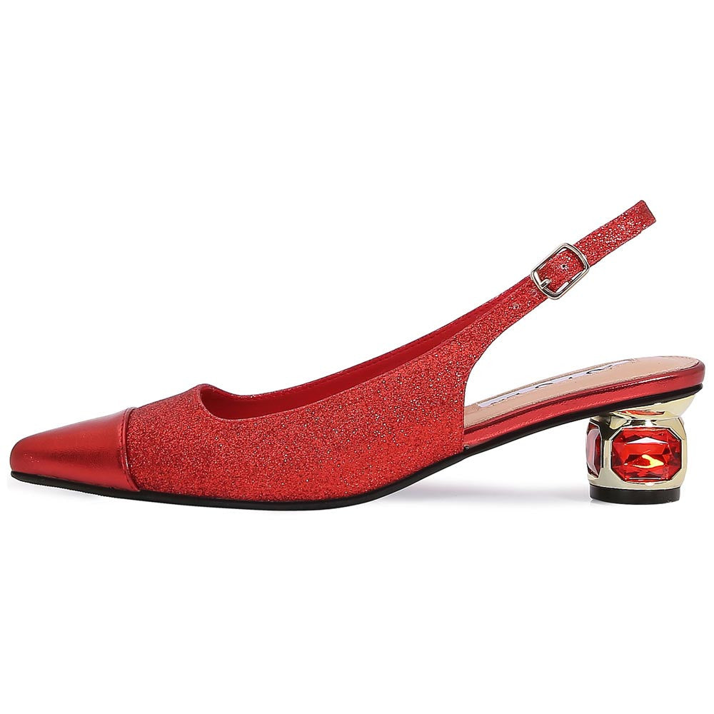 Lady Couture Saphire Pump 1.5” In Red