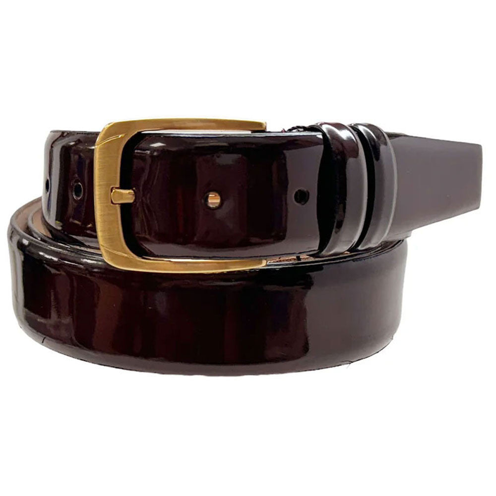 Corrente Burgundy Italian Leather Belt