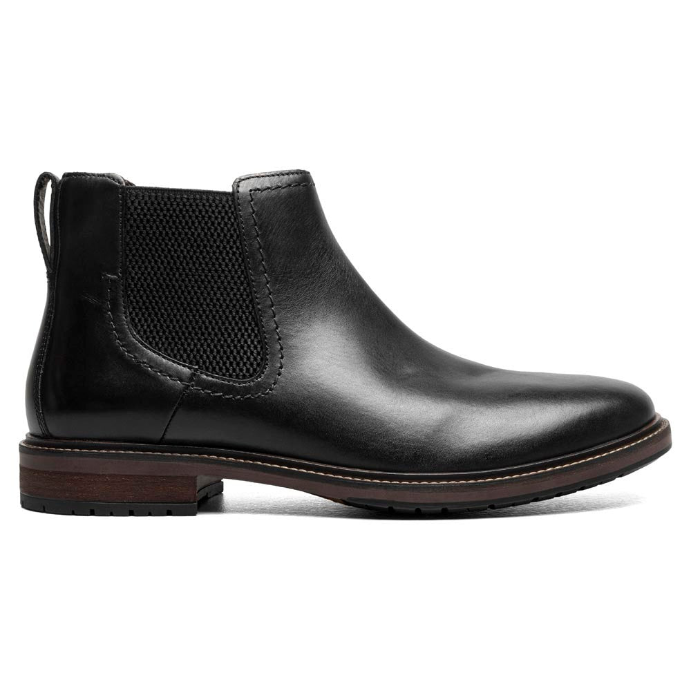 Florsheim Forge Black Smooth Leather Plain Toe Gore Chukka Boots (USA Men Size)