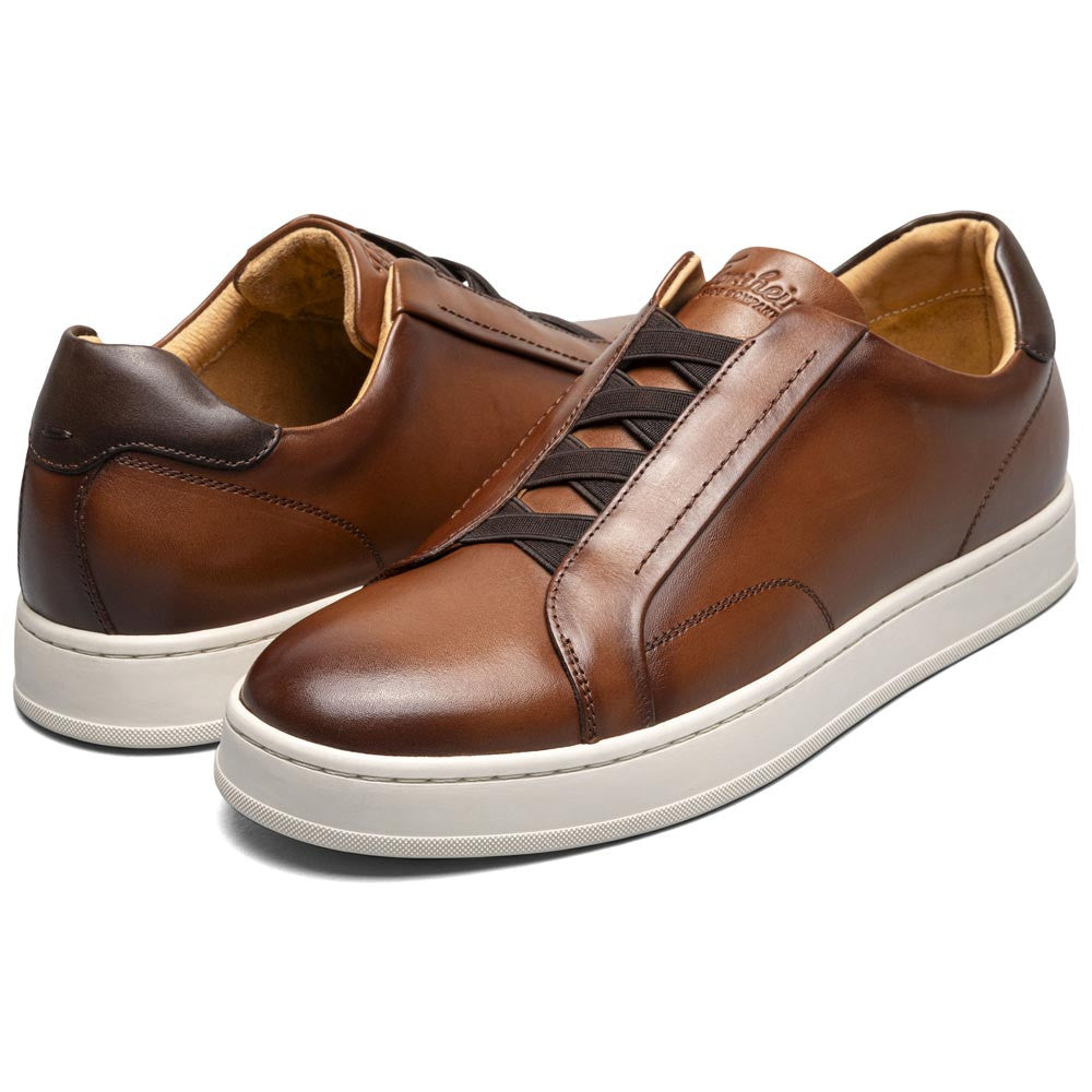 Monopoli Elastic Lace To Toe Sneaker | Florsheim Cognac Multi Dress Sneakers
