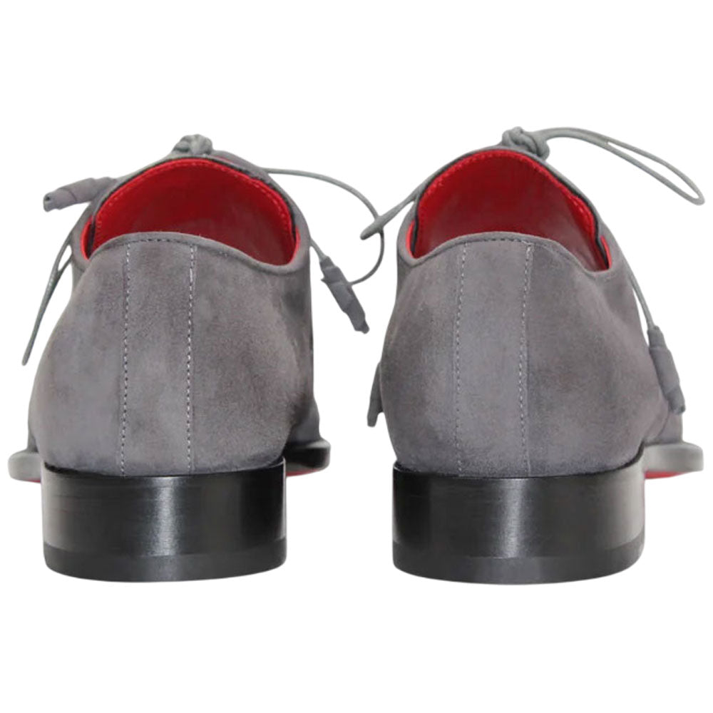Emilio Franco Gabriele Men's Grey Suede Lace Shoes