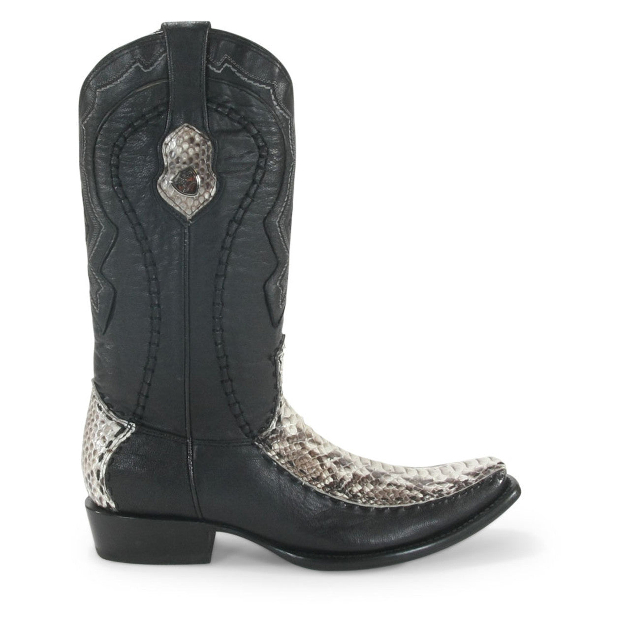 Wild West Natural Python & Deer Dubai Toe Boots