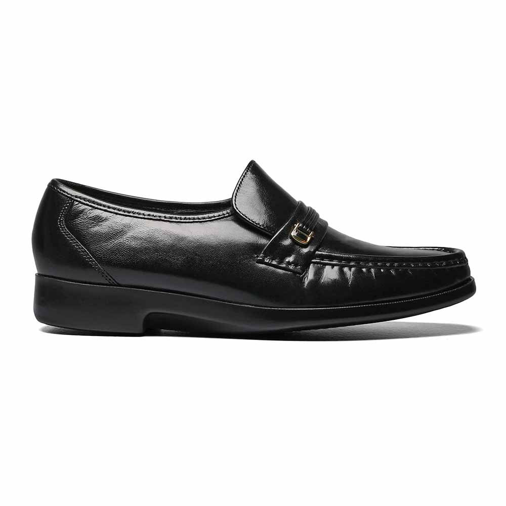 Florsheim Riva Black Moc Toe Bit Loafer