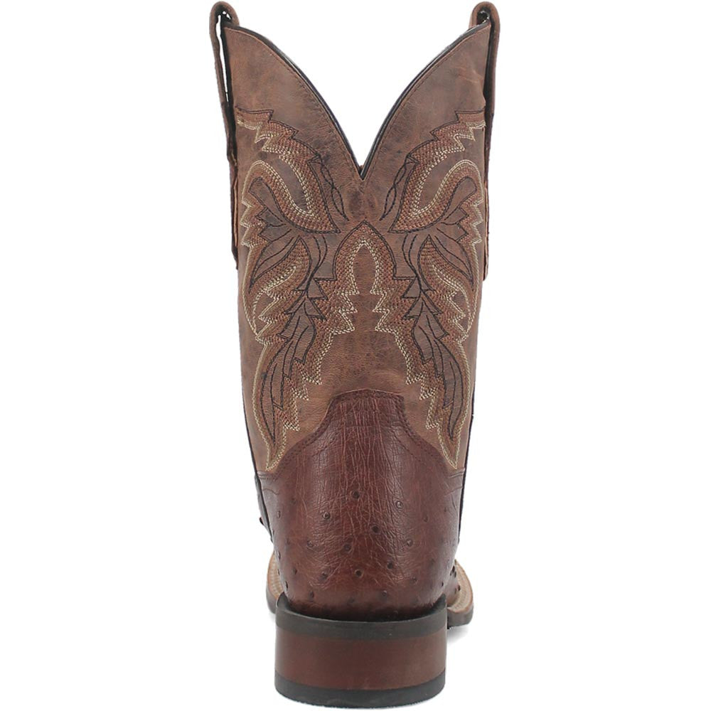 Dan Post Alamosa Brown Genuine Ostrich 11” Square Toe Cowboy Certified Boot