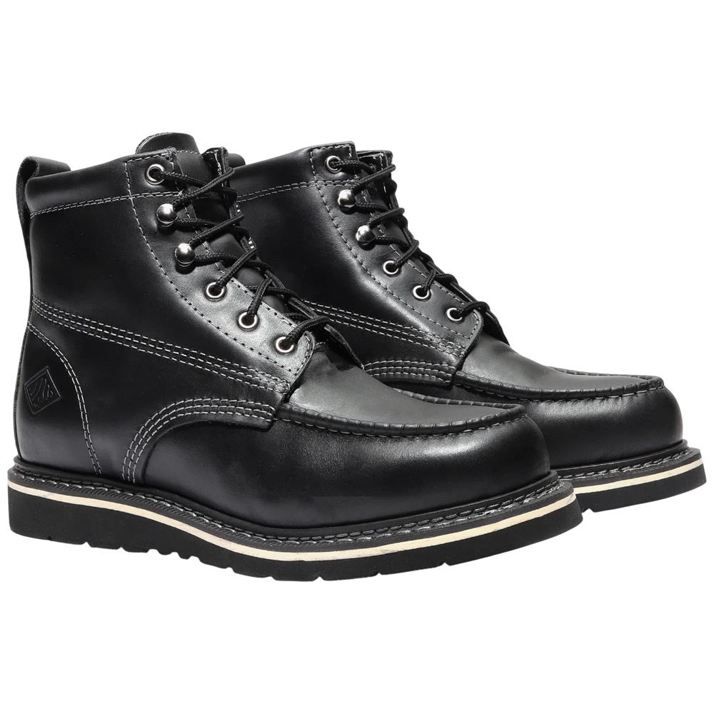 Frontier 6" Moc Toe Jet Black Bonanza Boot for Men