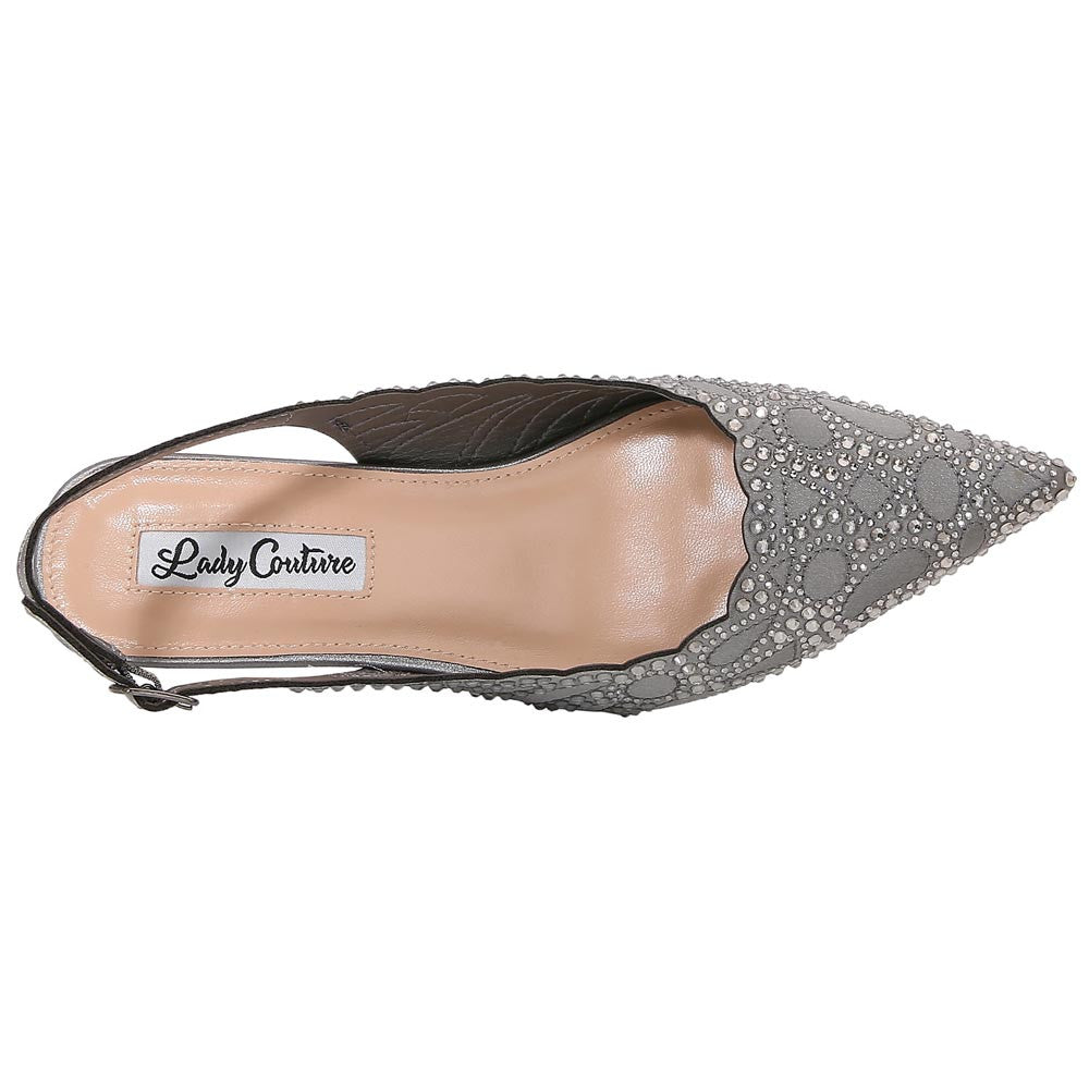Lady Couture Kaite Pump 2" Heel in Pewter