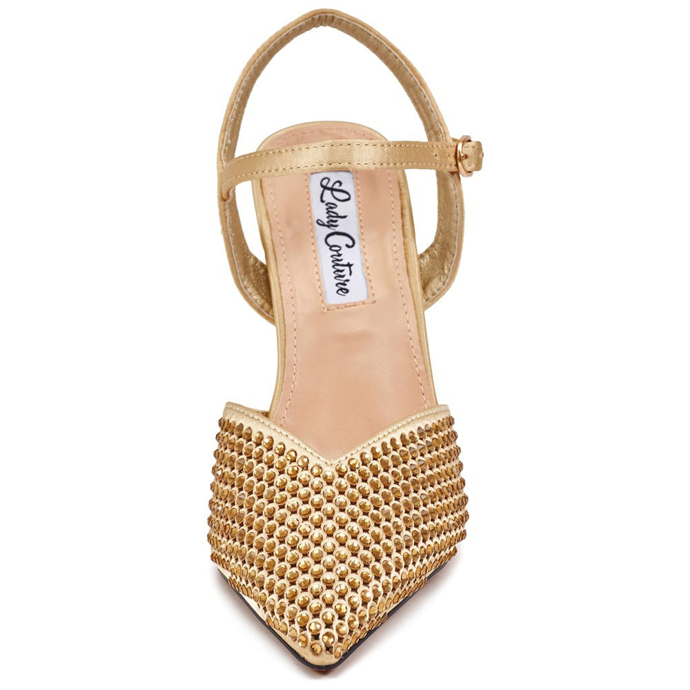 Lady Couture Tango Pump 4” Heel in Gold