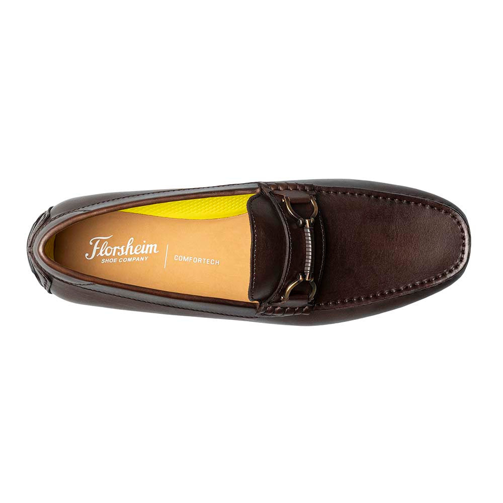 Florsheim Motor Brown Smooth Leather Moc Toe Bit Driving Shoes (USA Men Size)