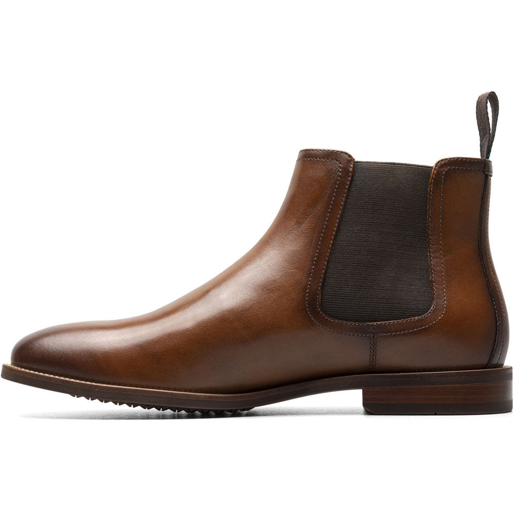 Florsheim Rucci Cognac Smooth Leather Plain Toe Gore Chukka Boots (USA Men Size)