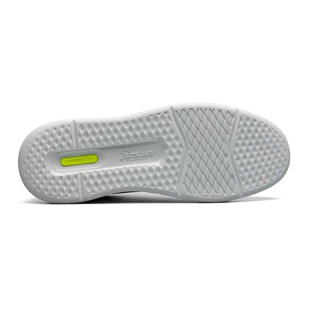 Florsheim Social White Smooth Leather Lace to Toe Casual Sneaker (USA Men Size)