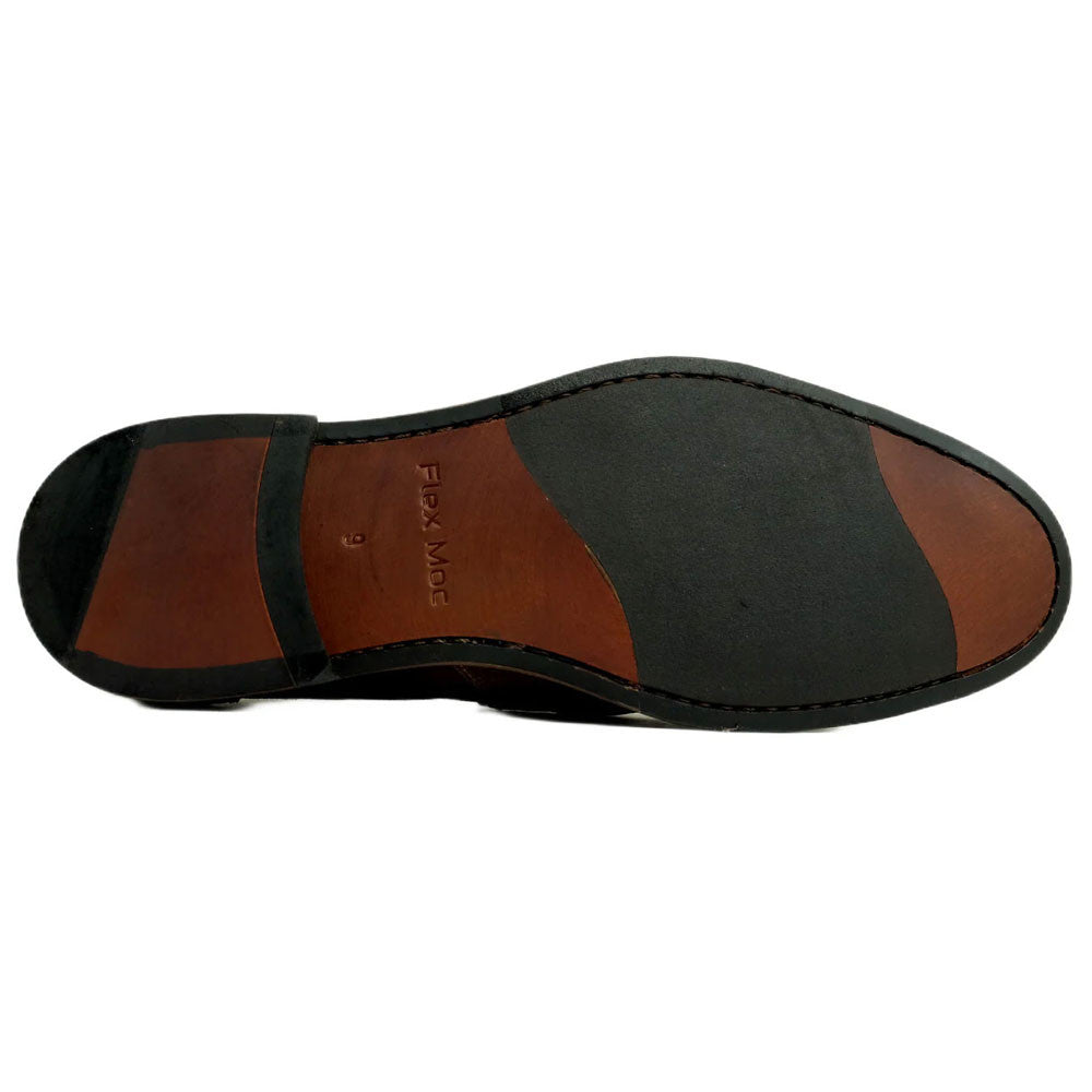 Alan Payne Miami Brown Water-Repellent Suede Bit Loafer - Antique Gold Hardware