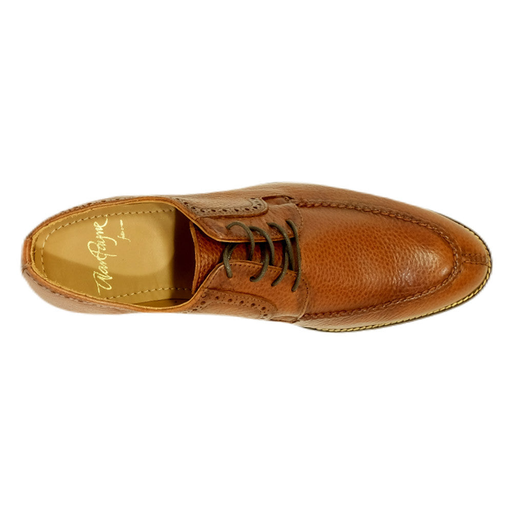 Alan Payne Wembley II Antique Honey Split-Toe Blucher - Tumbled Grain Calfskin