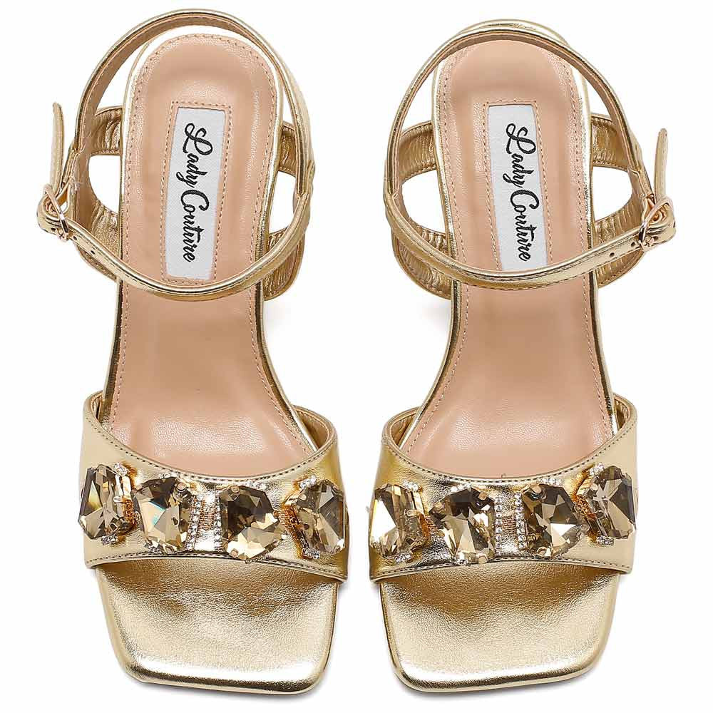 Lady Couture Delight 2.5" Sandal in Gold