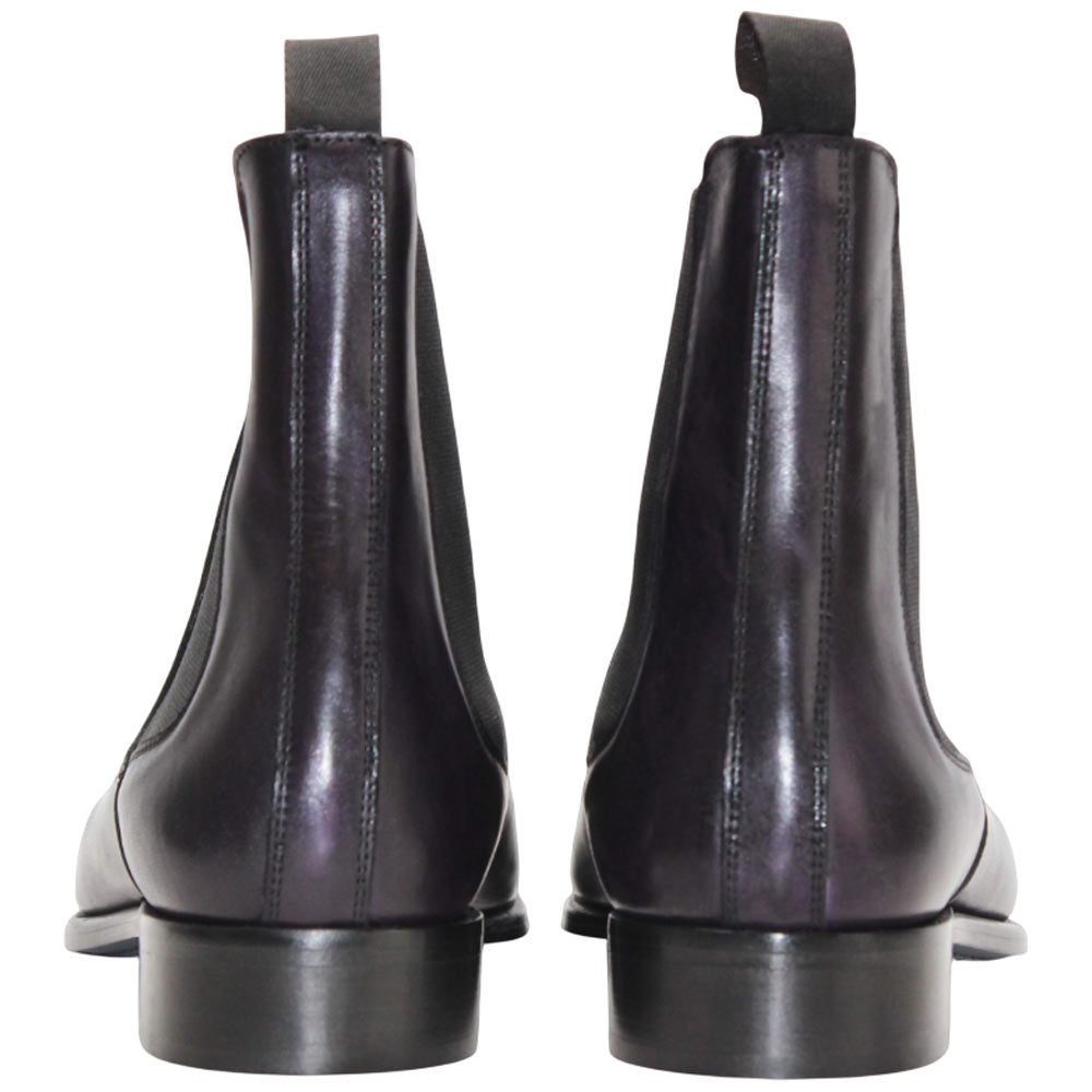 Duca Empoli Men's Purple Calf-Skin Leather Boots