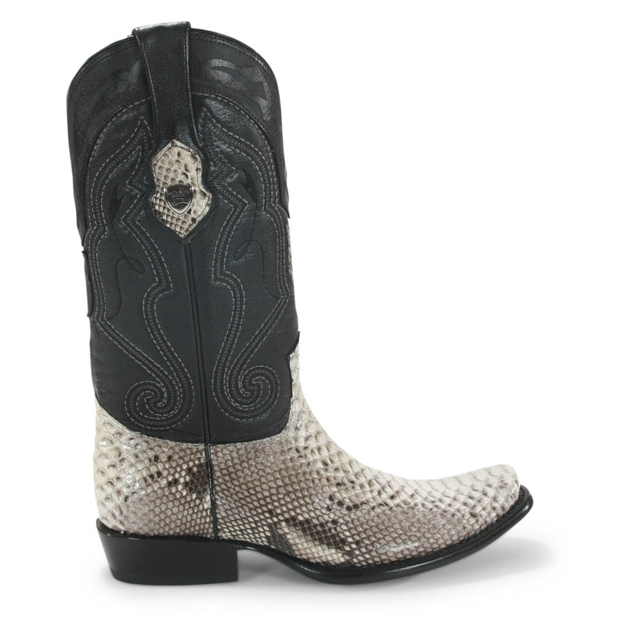 Wild West Natural Brown Python Dubai Toe Boots