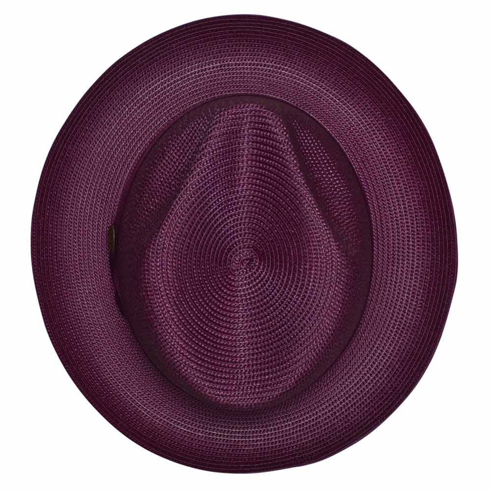 Dobbs Rosebud Burgundy Florentine Milan Straw Hat
