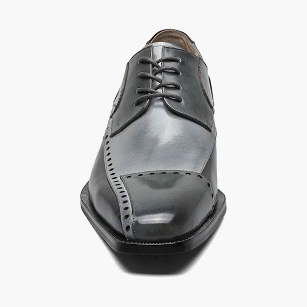 Stacy Adams PLAZA Black/Gray Modified Cap Toe Oxford Shoes