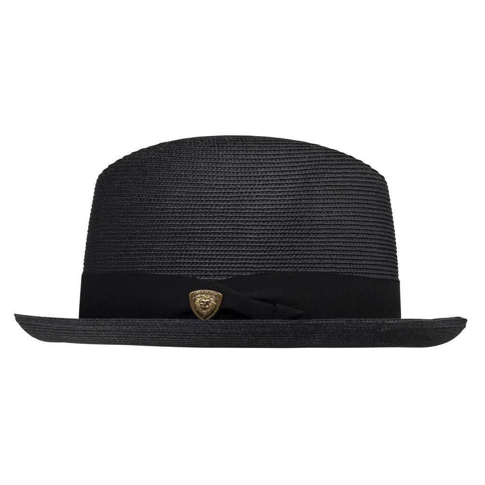 Dobbs Parker Black Florentine Milan Synthetic Straw Dress Hat