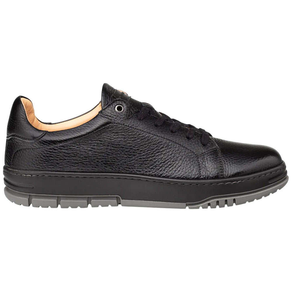 Mezlan Men's Grazia Deerskin Black Street Sneaker