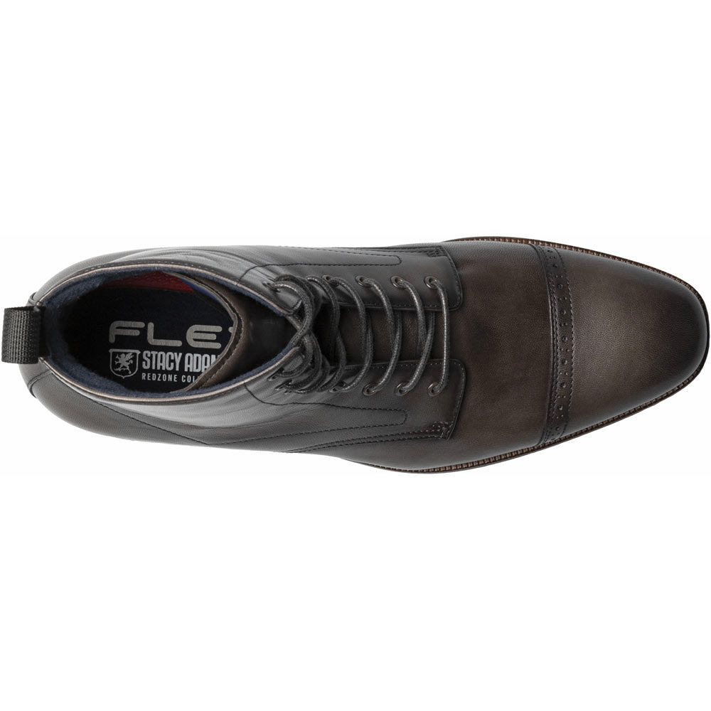 Stacy Adams Henry Cap Toe Lace Up Boot in Gray