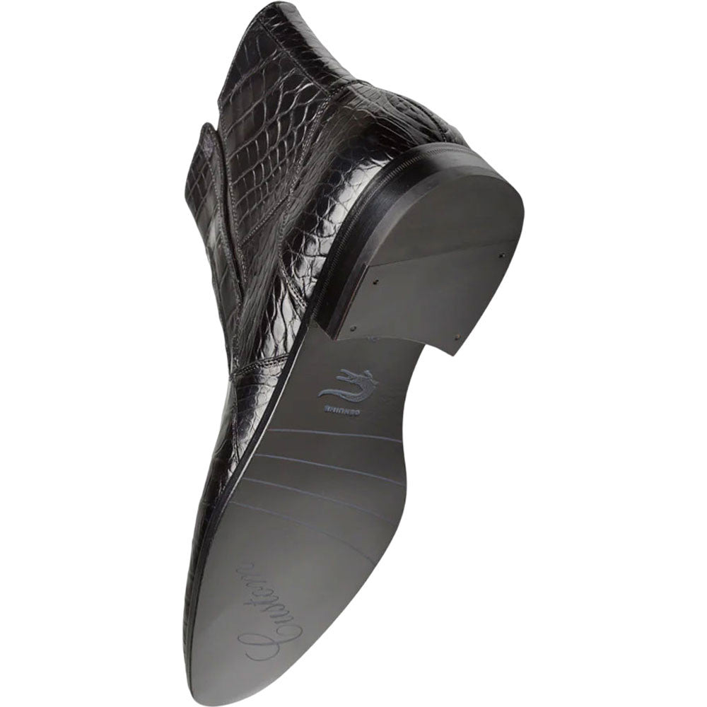 Mezlan Men's Belucci Alligator Leather Zipper Boot in Black