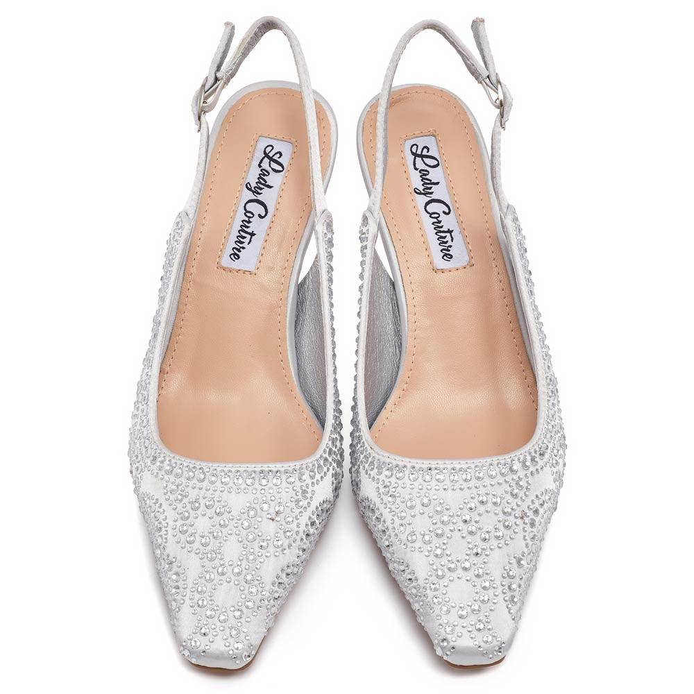Lady Couture Lucy Pumps 2.5" Heels in Silver