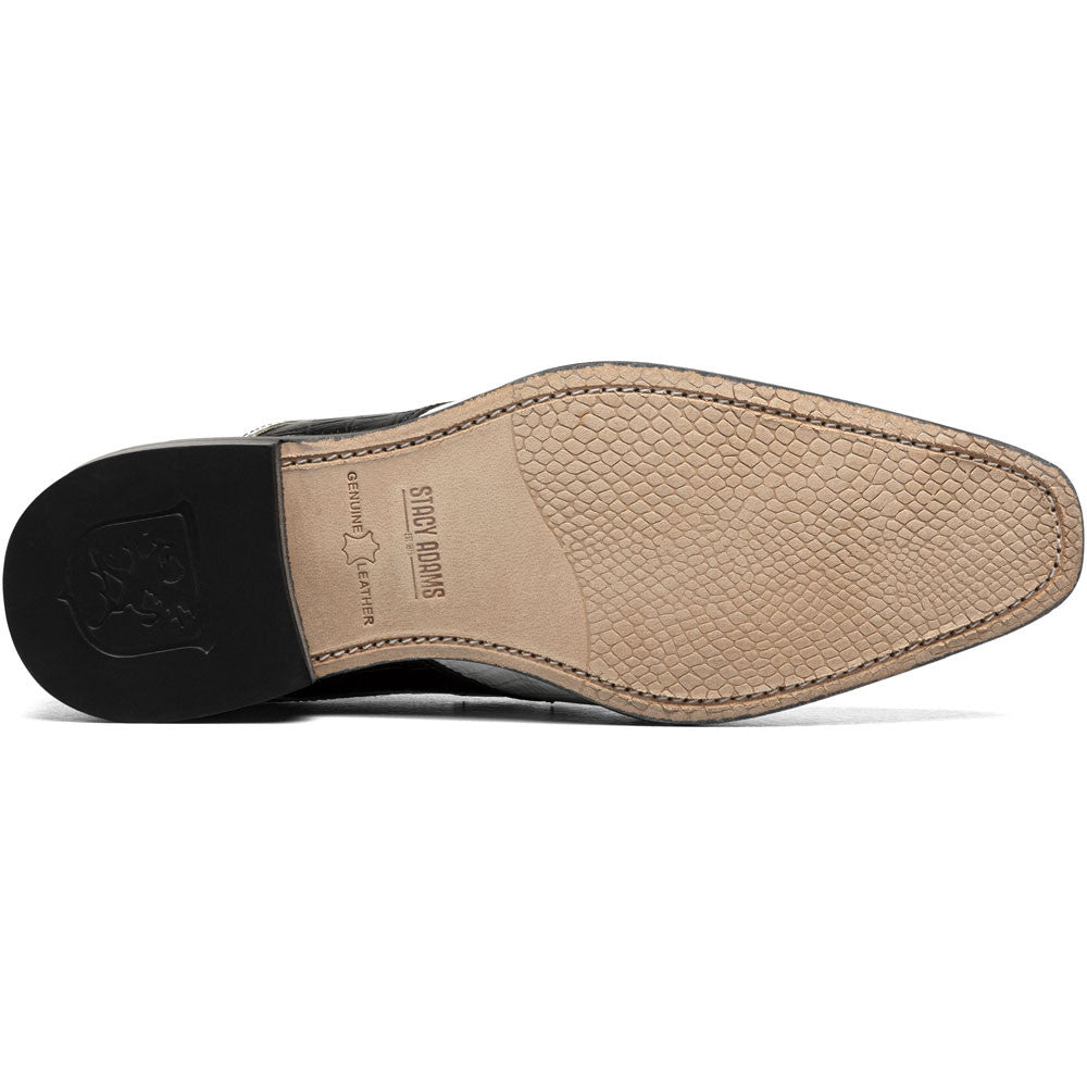 Stacy Adams Tristano Modified Bike Toe Oxford in Black/Gray