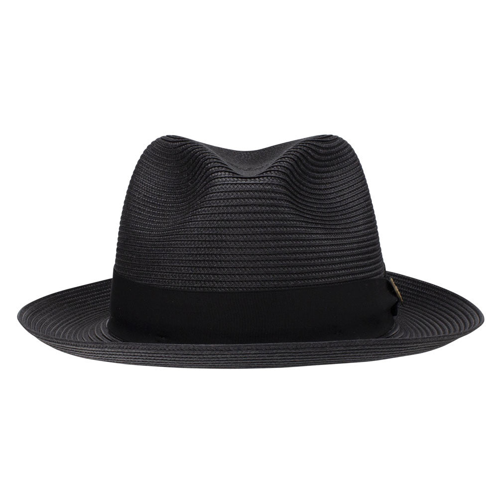 Dobbs Rosebud Black Florentine Milan Straw Hat