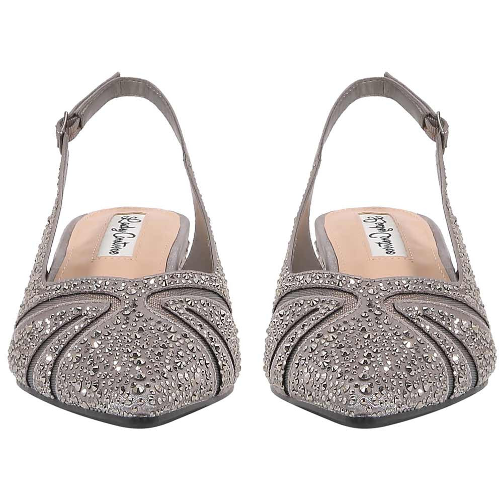 Lady Couture Daniela 2" Wedge Pump in Pewter