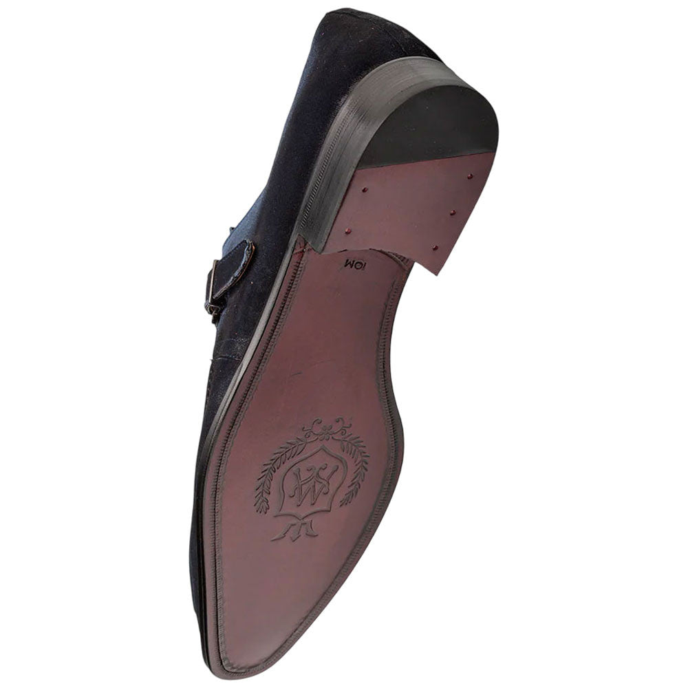 Diesel Burnished Suede Royal Monk Strap | Mezlan Dress Shoes for Men