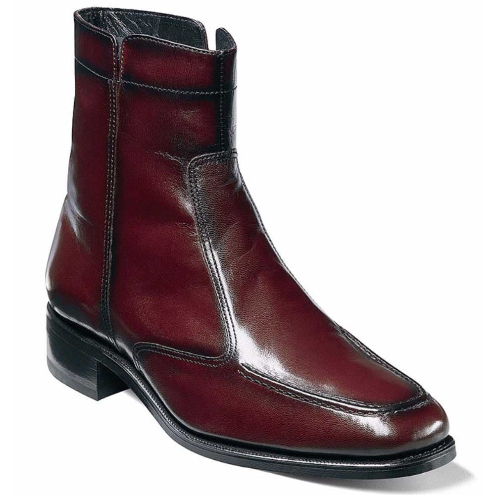 Florsheim Essex Zipper Black Cherry Moc Toe Boots