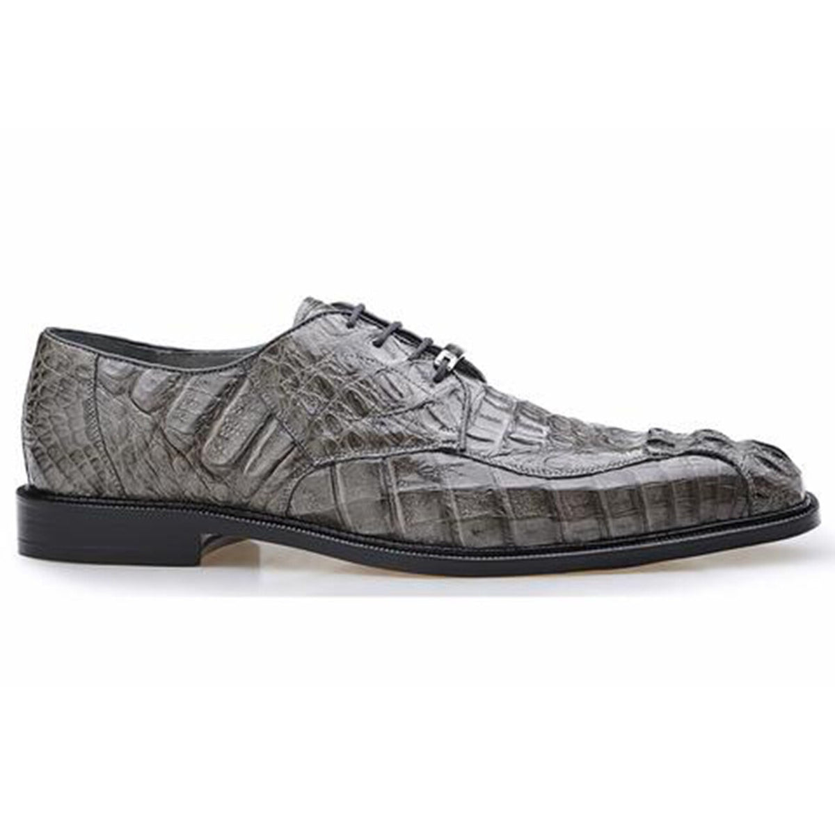 Belvedere Chapo Gray Men’s Hornback Crocodile Skin Shoes