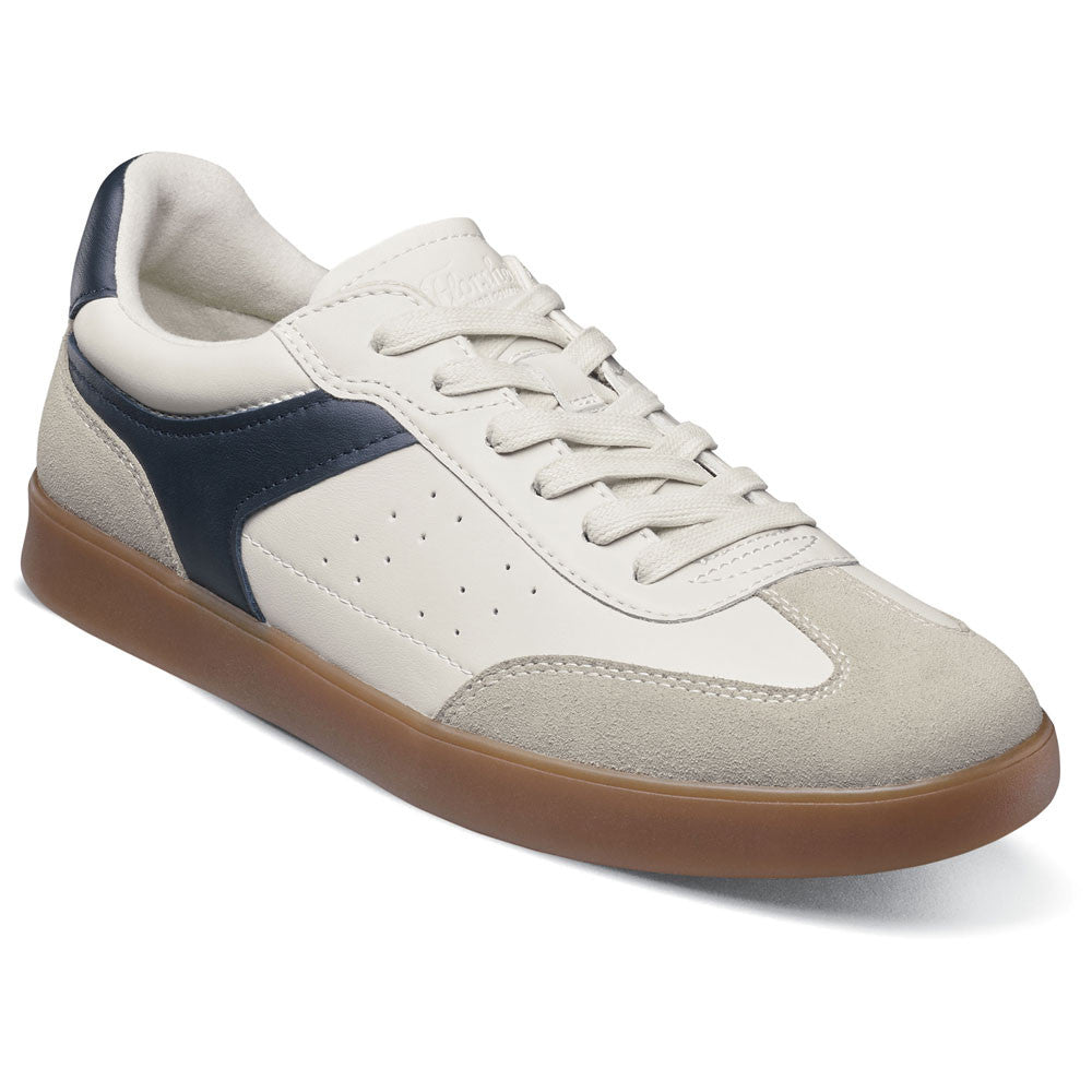 Pace T-Toe Lace Up Casual Sneaker | Florsheim Bone Multi Dress Sneakers for Men