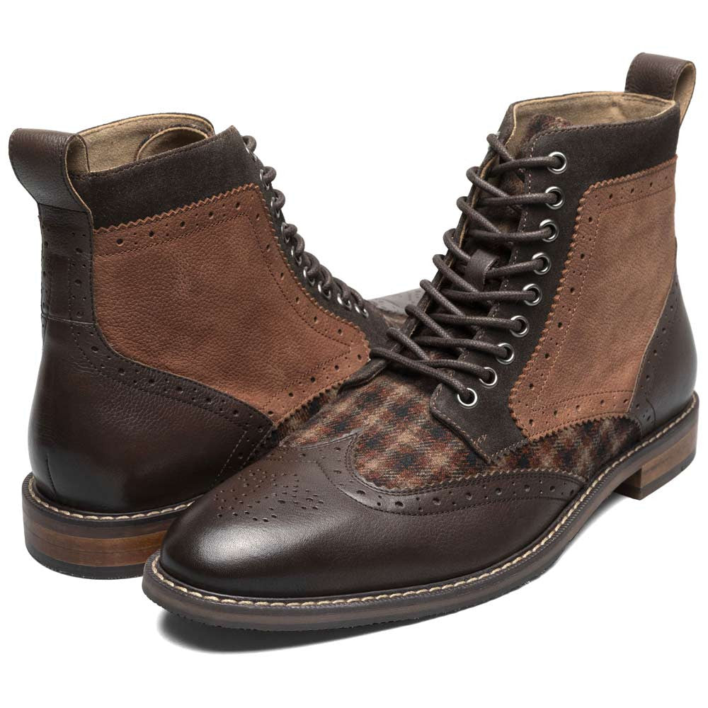 Finnegan Wingtip Lace Up Casual | Stacy Adams Casual Shoes in Brown Multi for Men
