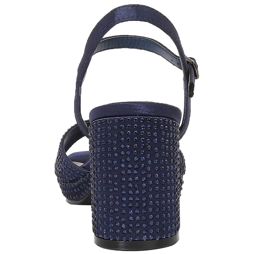 Lady Couture Judy 3” Block Heel Sandals in Navy