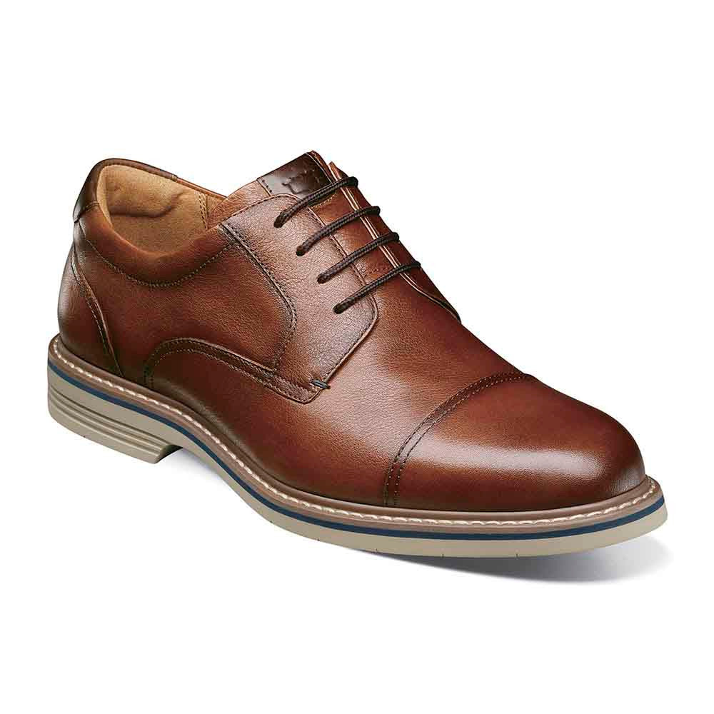 Florsheim Norwalk Cognac CH Soft Leather Cap Toe Casual Derby (USA Men Size)