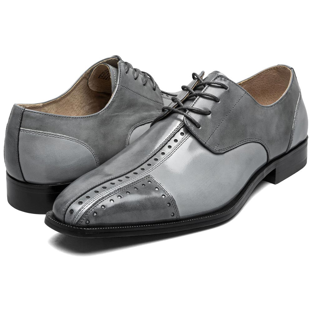 Palmento Modified Cap Toe Oxford | Stacy Adams Dress Shoes in Gray Multi for Men
