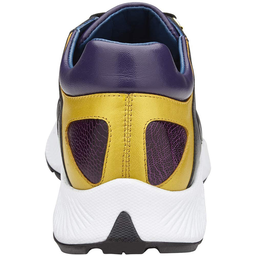 Belvedere Adam Multicolor Genuine Ostrich & Soft Italian Calf Leather Sneakers